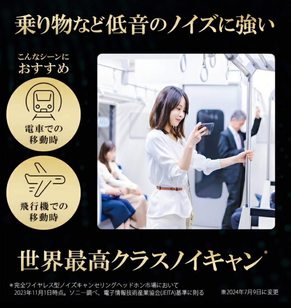 Sony WF-1000XM5 装着イメージ