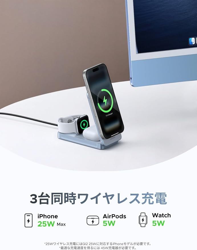 3台同時急速充電の様子