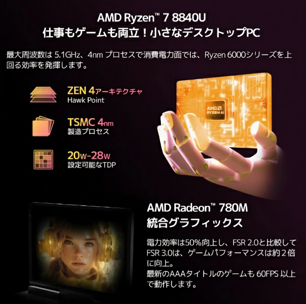 GPD Pocket 4 本体イメージ