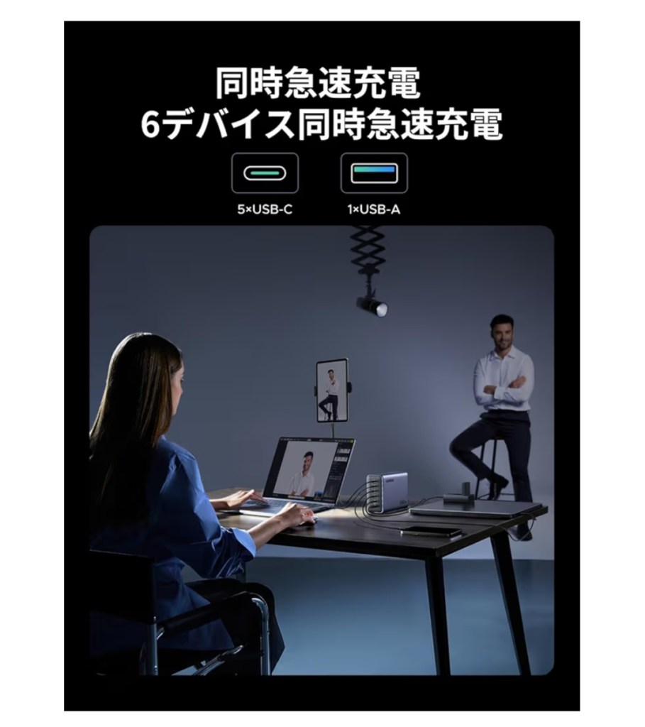 UGREEN 500W 充電器の利用イメージ